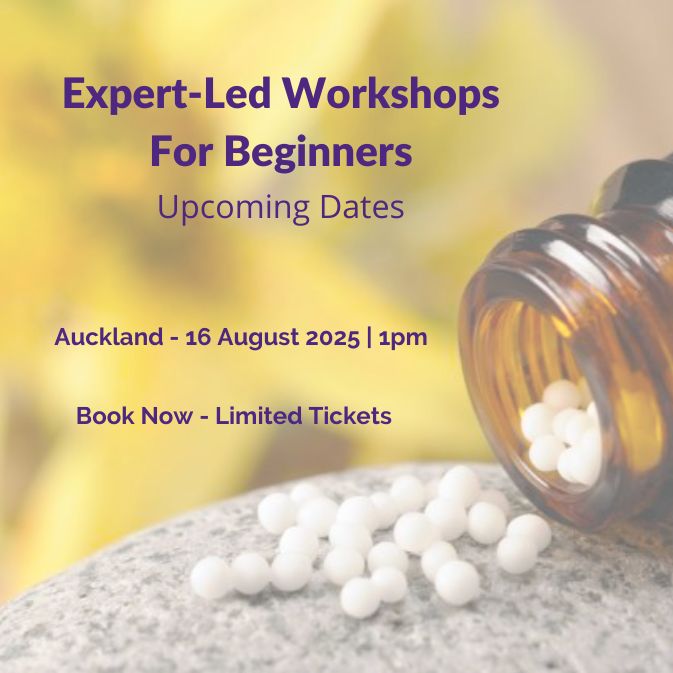 In Person Workshop: Confidently Use Homeopathy At Home